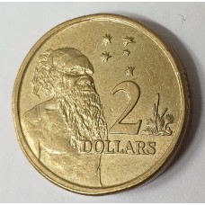 AUSTRALIA 2002 . TWO 2 DOLLARS COIN . ERROR . OFF CENTRE MIS-STRIKE
